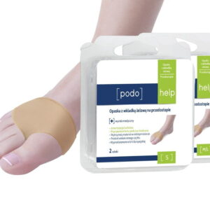 PODOHELP opaska z wkładką żelową na przodostopie krótka 2 szt (S)