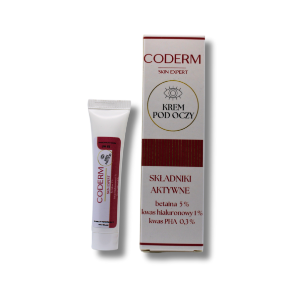 Coderm krem pod oczy betaina kwas hialuronowy silnie nawilżający 15 ml