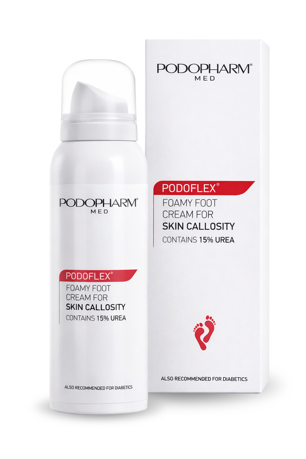 Podopharm PODOFLEX® Krem do stóp w piance na zrogowacenia 125ml Podopharm