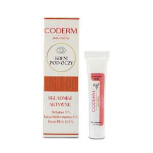 Coderm Ochronny krem pod oczy z betainą i gluconolactonem - 15 ml