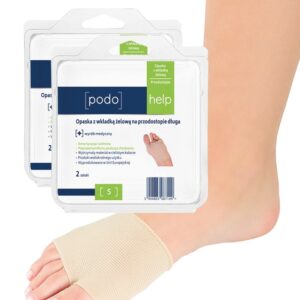 Podohelp opaska z wkładką żelową na przodostopie długa rozmiar M/L 2 szt. PodoHelp