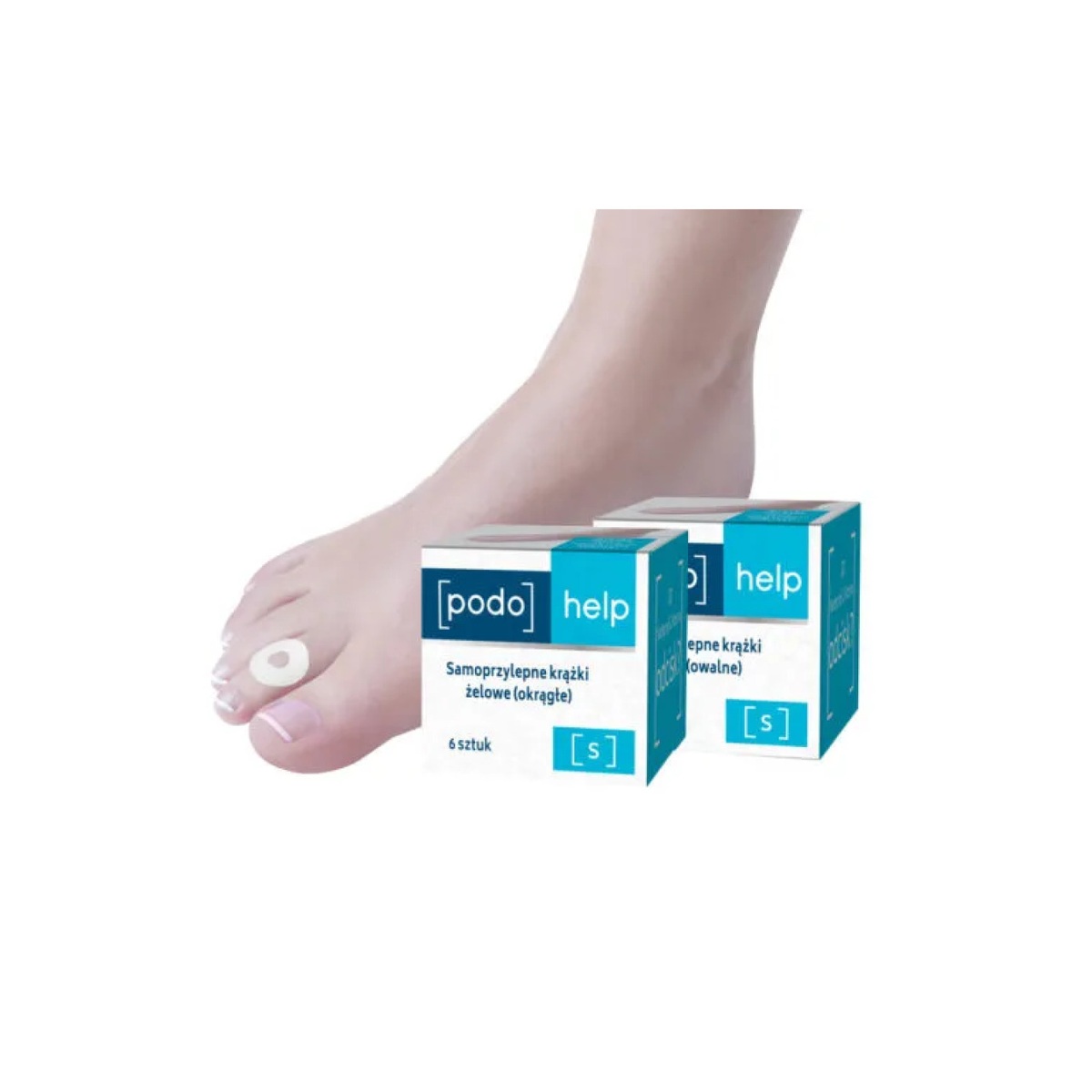 Podohelp samoprzylepne krążki żelowe owalne 6 szt. - zdjęcie produktu
