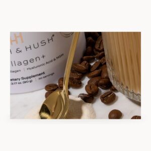 HUSH & HUSH COLLAGEN+ – suplement dla skóry, włosów, paznokci i stawów - detal produktu