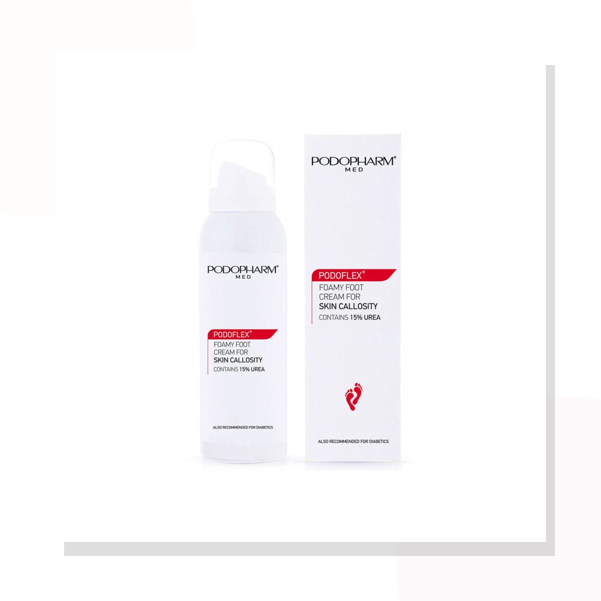 Podopharm PODOFLEX® Krem do stóp w piance na zrogowacenia 125ml - zdjęcie produktu