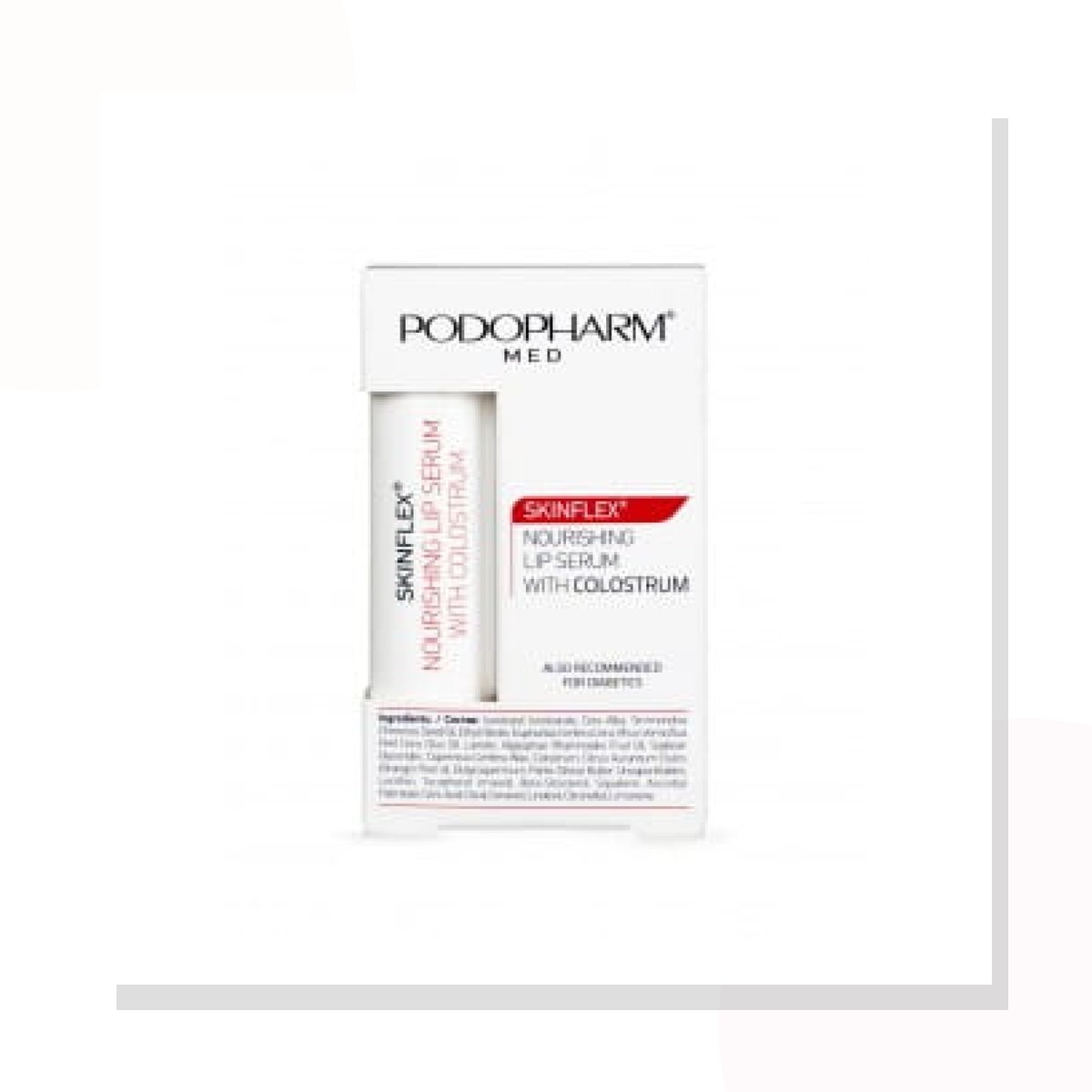 Podopharm SKINFLEX® Odżywcze serum do ust z colostrum 4,9g - zdjęcie produktu